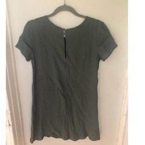 Green shift dress